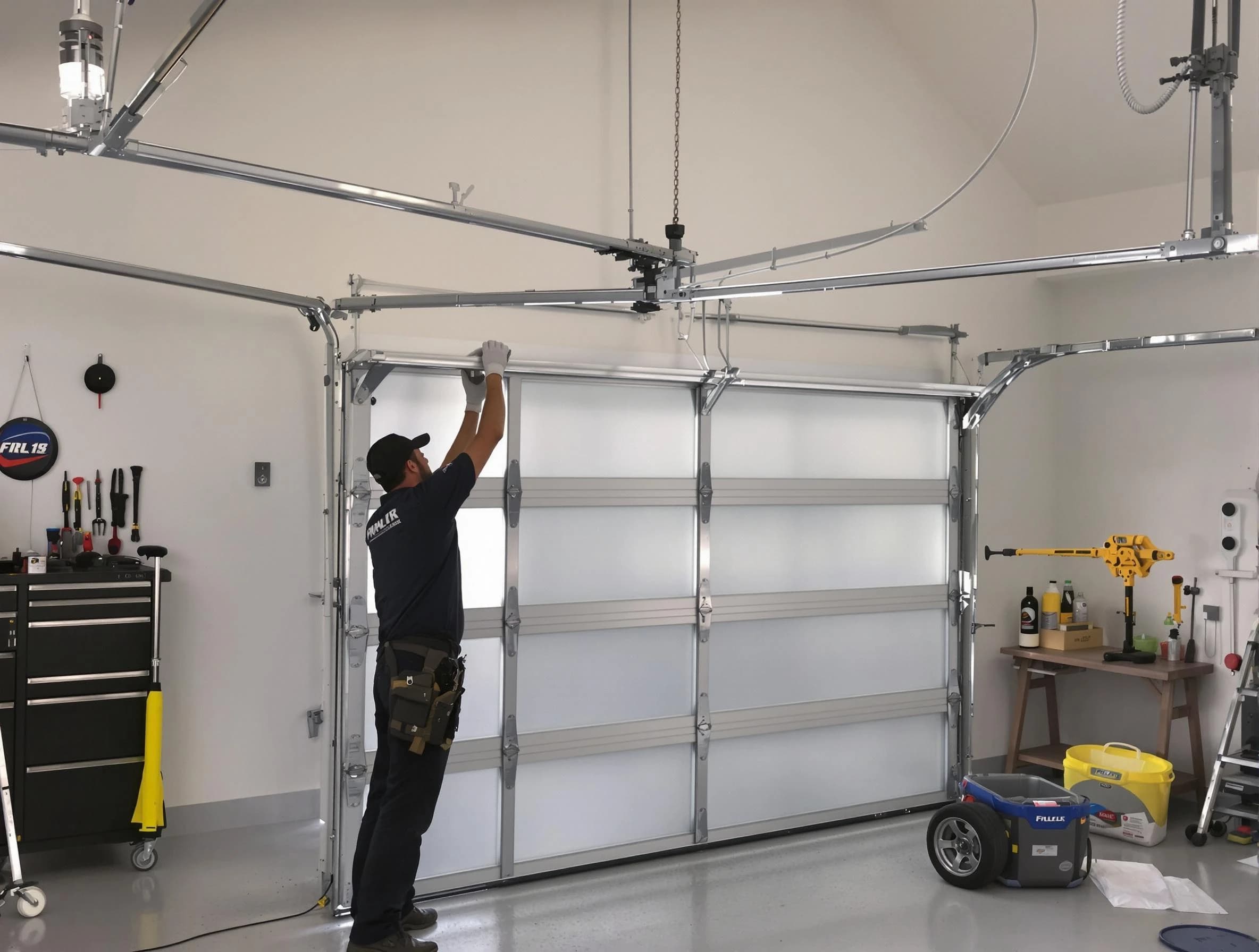 Queen Creek Garage Door Repair certified team performing precision garage door installation in Queen Creek