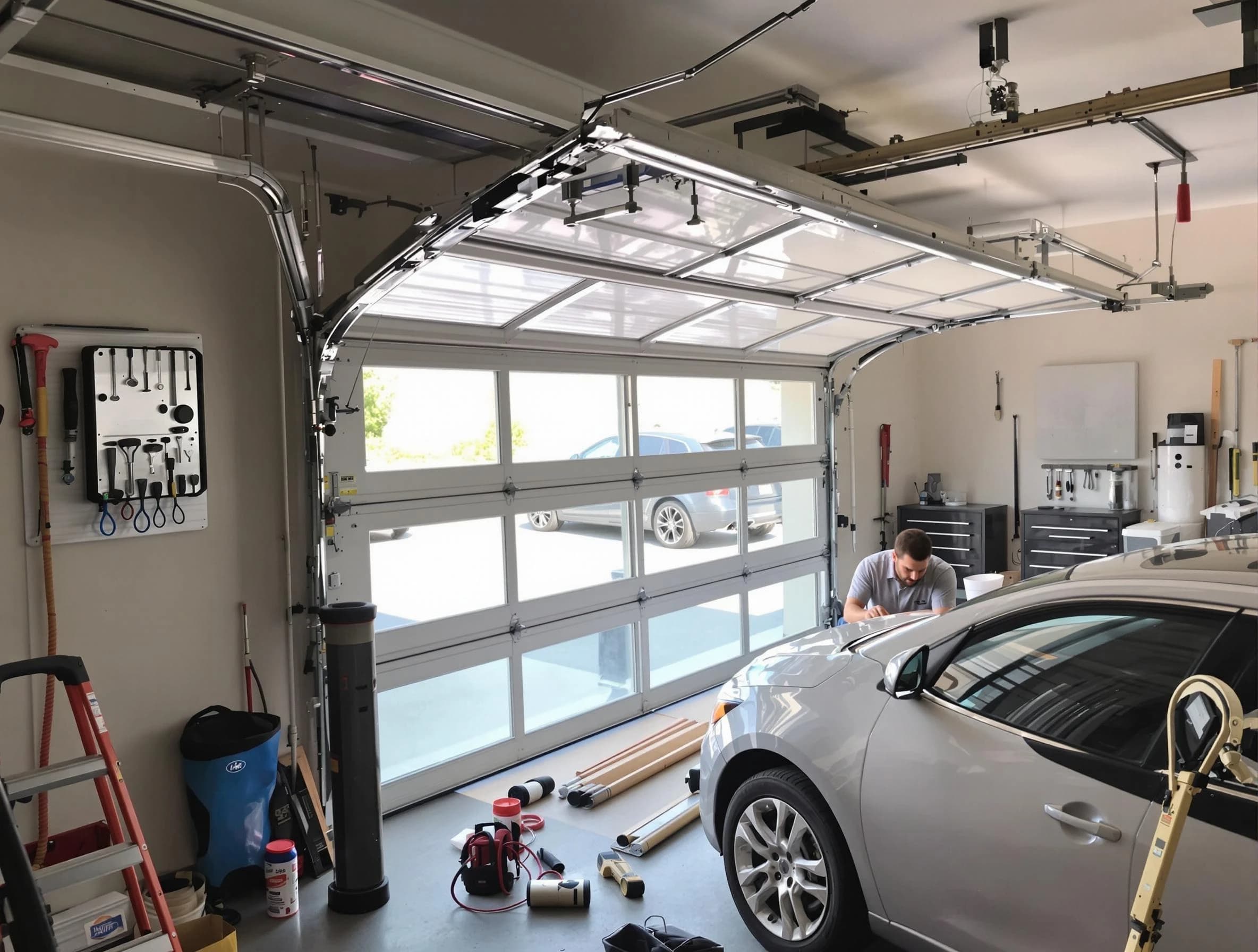 Garage door noise reduction service by Queen Creek Garage Door Repair in Queen Creek