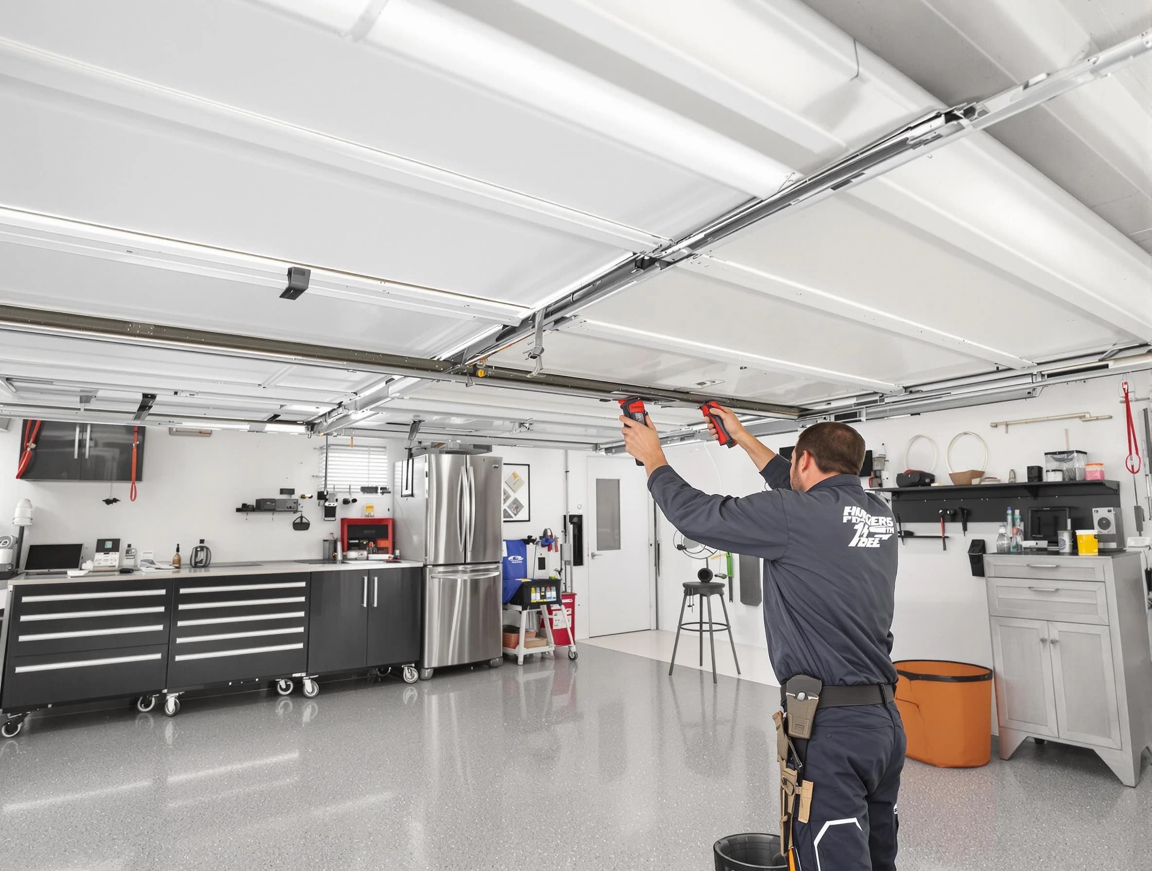 Overhead garage door repair service by Queen Creek Garage Door Repair in Queen Creek